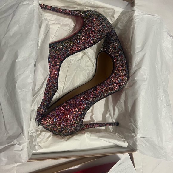 Christian Louboutin Pigalle Glitter Heels - Picture 7 of 7